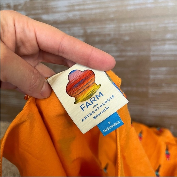 RARE Anthropologie Farm Rio Parrot Halter Maxi Dress - Picture 15 of 16